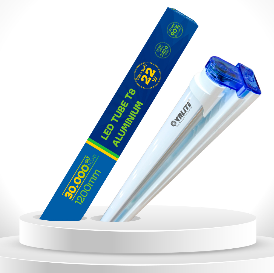 VNLITE LED BỘ TUBE T8 ALU 1.2M 22W 7000K