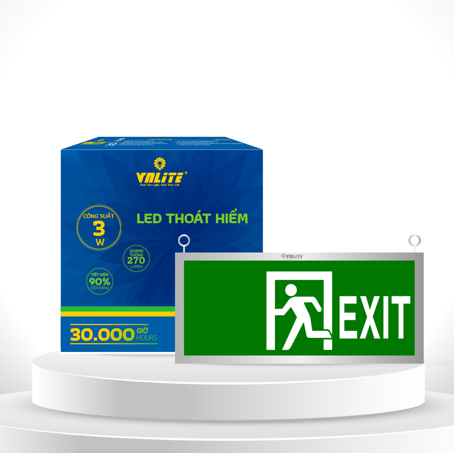 VNLITE LED THOÁT HIỂM KHÔNG HƯỚNG 1 MẶT