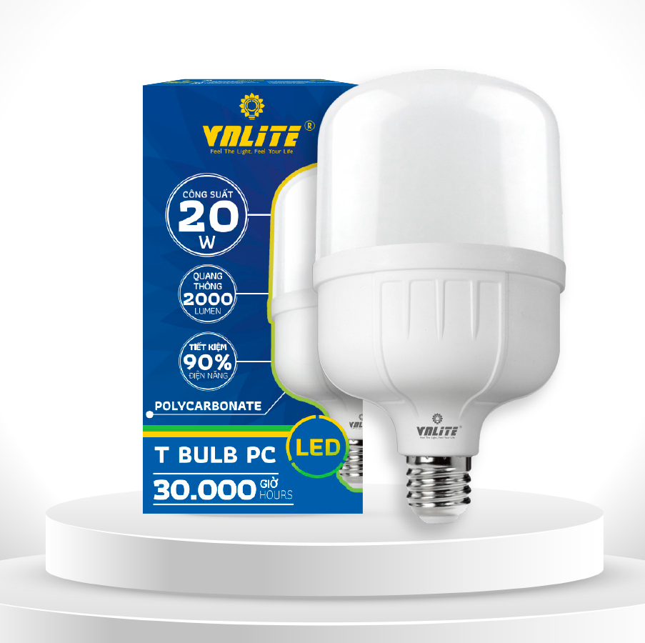 VNLITE LED T-BULB PC 20W 6500K E27