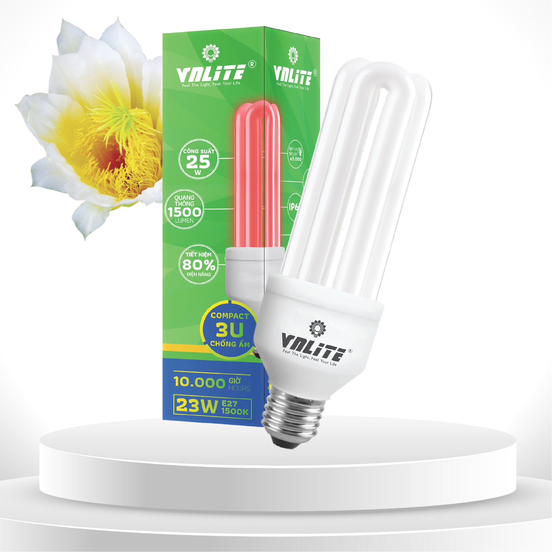 VNLITE COMPACT 3U 25W 1500K E27