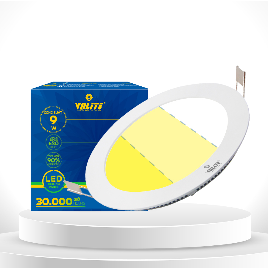 VNLITE LED ÂM TRẦN SM 9W 3 CHẾ ĐỘ TRÒN